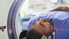 Person undergoing an imaging scan Person undergoing an imaging scan