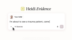 Interface of newly launched ChatGPT for doctors, Heidi Evidence