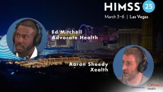 Ed Mitchell, Advocate Health, and Aaron Sheedy, Xealth, at HIMSS25 Ed Mitchell, Advocate Health, and Aaron Sheedy, Xealth, at HIMSS25
