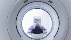 Patient undergoing an MRI Patient undergoing an MRI