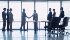 Businesspeople shaking hands. Businesspeople shaking hands.