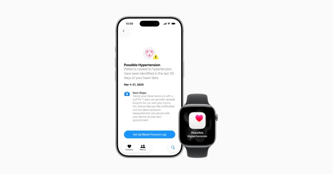 Hypertension feature on the Apple Watch Series 11 and iPhone Hypertension feature on the Apple Watch Series 11 and iPhone