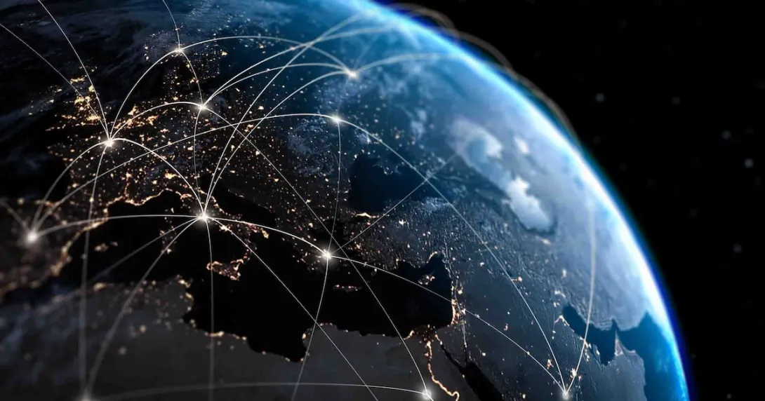 Digital representation of global connections