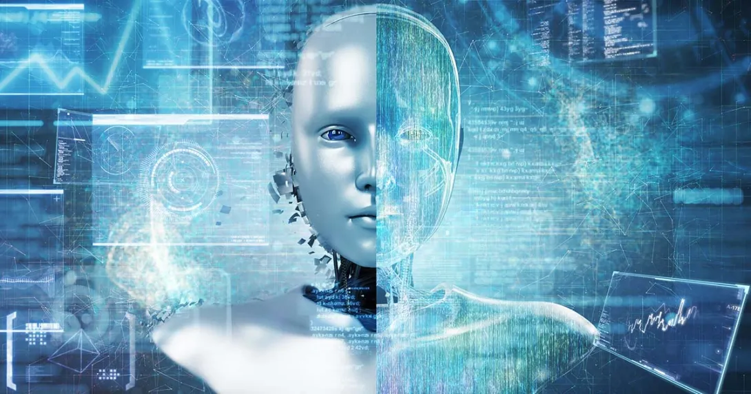 Digital image of a robot pertaining to healthcare