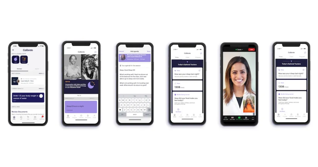 Smartphones featuring the Calibrate app
