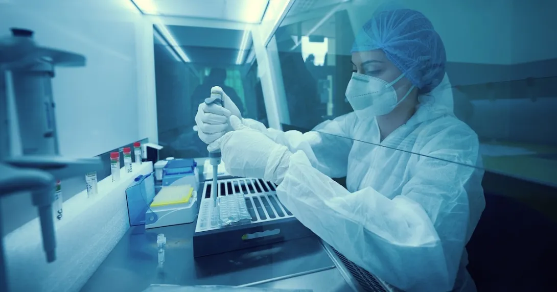 Technician working in a lab