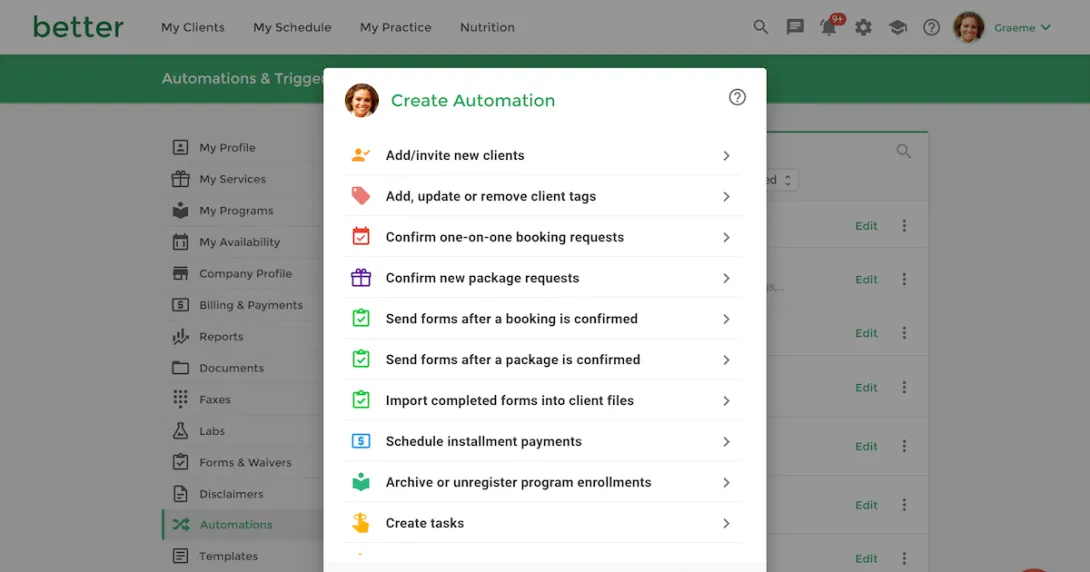 Practice Better platform