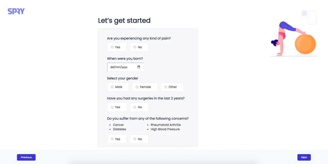 Spry's latest digital movement health self-assessment tool